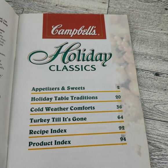 Campbells Holiday Classics 60 Fast Festive Recipes Cookbook Booklet 1998 - Picture 2 of 10
